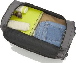 Travelite Basics Wheeled Duffle 55cm Expandable Navy/Orange -Bagage En Reistassen 1200x992 2