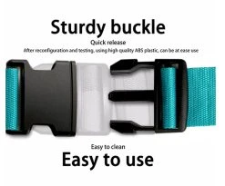 UNRL® Kofferriem - Elastische Bagageriem - Verstelbaar 60 * 170 - Bevestigingselastiek Voor Handbagage - Zwart -Bagage En Reistassen 1200x995 5