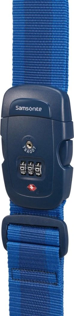 Samsonite Kofferriem - Global Ta Luggage Strap/Tsa Lock Midnight Blue