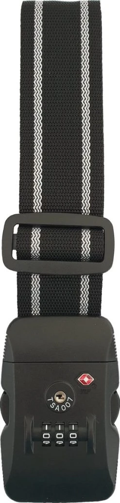 Kofferriem Met TSA Cijfer Slot - Bagage Riem - Luggage Strap - 200 Cm - Zwart - 1 Stuk -Bagage En Reistassen 286x1200