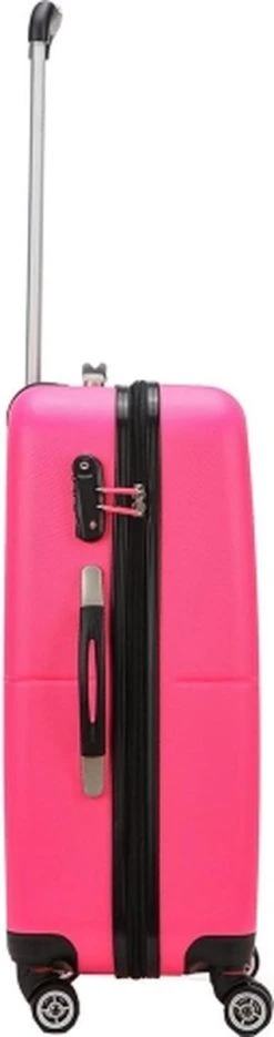 Decent Handbagage Koffer / Trolley / Reiskoffer - 50 Cm - 32 Liter - ABS - Neon-Fix - Roze -Bagage En Reistassen 317x1200