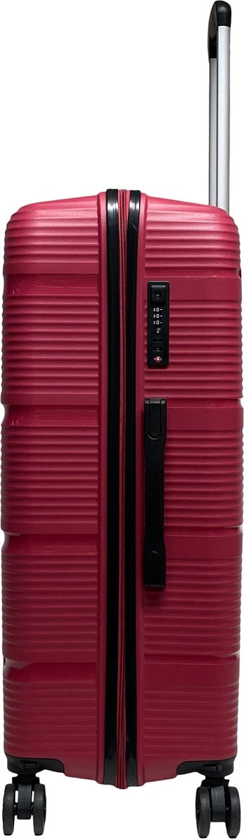 Benzi Izeda Grote Koffer - 75 Cm - 95 Liter - Rood 2 Benzi Izeda Grote Koffer - 75 Cm - 95 Liter - Rood - Afbeelding 2