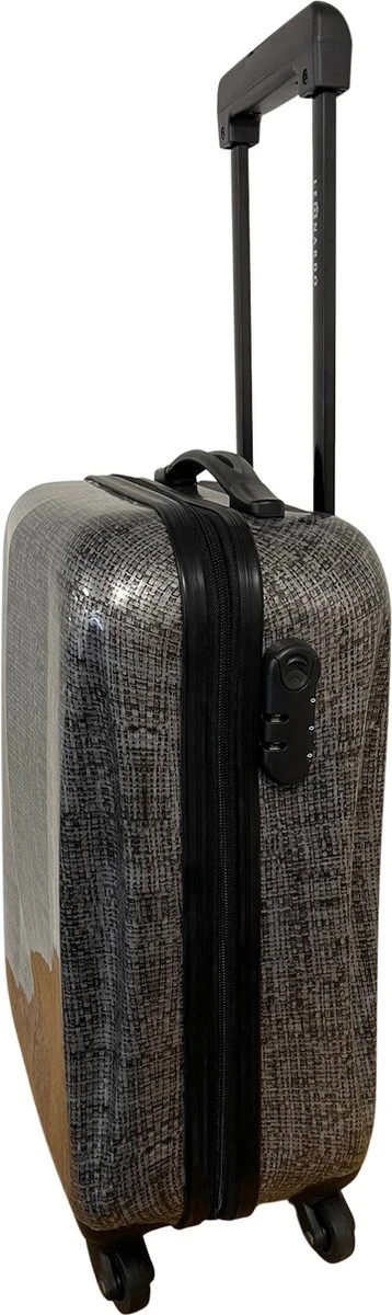 Leonardo Handbagage Koffer 51x31x20 - Hardcase - Cijferslot - Reiskoffer - Lichtgewicht Koffer - Grey 8 Leonardo Handbagage Koffer 51x31x20 - Hardcase - Cijferslot - Reiskoffer - Lichtgewicht Koffer - Grey - Afbeelding 8