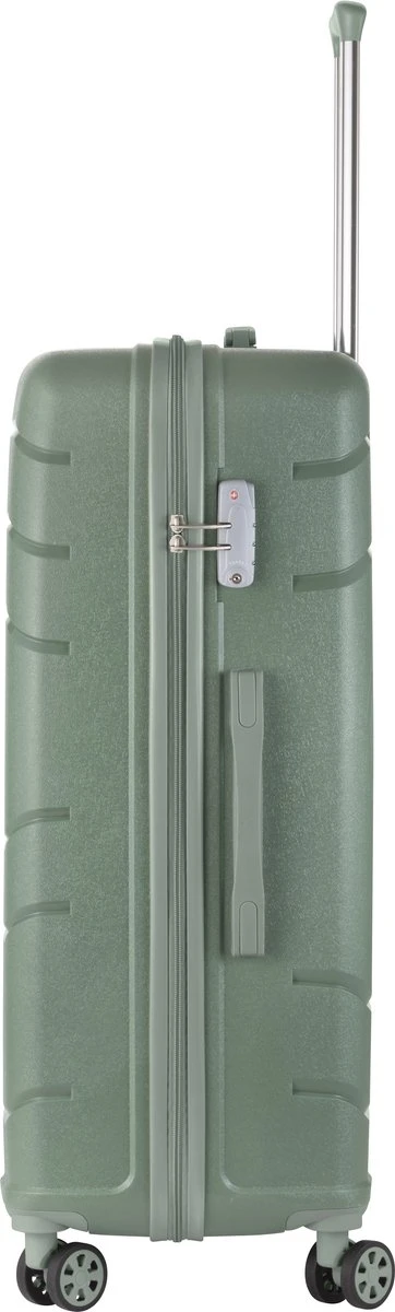 TravelZ Big Bars Reiskoffer 78 Cm Met Dubbele Wielen - Trolley Koffer Met TSA-slot - Olijf 5 TravelZ Big Bars Reiskoffer 78 Cm Met Dubbele Wielen - Trolley Koffer Met TSA-slot - Olijf - Afbeelding 5