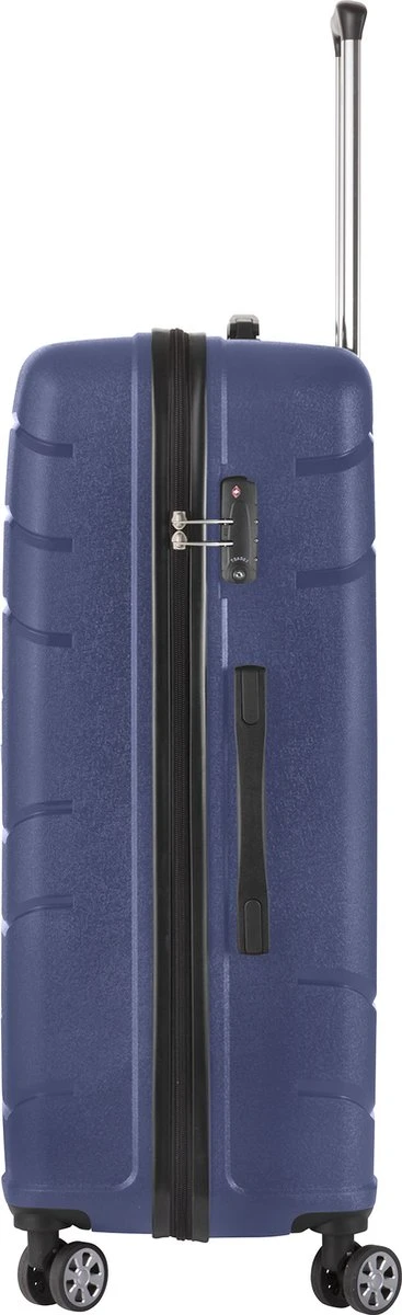TravelZ Big Bars Reiskoffer 78 Cm Met Dubbele Wielen - Trolley Koffer Met TSA-slot - Blauw 4 TravelZ Big Bars Reiskoffer 78 Cm Met Dubbele Wielen - Trolley Koffer Met TSA-slot - Blauw - Afbeelding 4