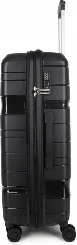 Decent ONE-CITY Large Koffer - 76 Cm - TSA Slot - Zwart -Bagage En Reistassen 378x1200