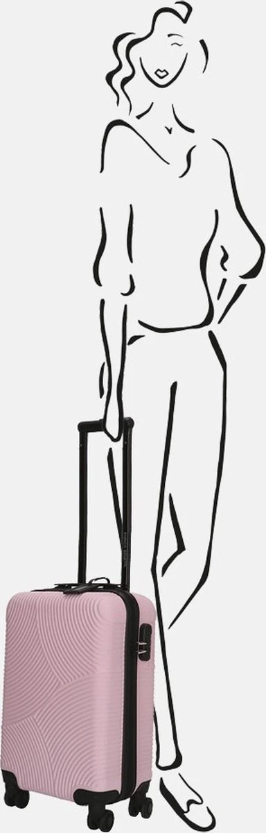 Enrico Benetti Louisville 39040 Handbagage Koffer Hardcase ABS - Roze 8 Enrico Benetti Louisville 39040 Handbagage Koffer Hardcase ABS - Roze - Afbeelding 8