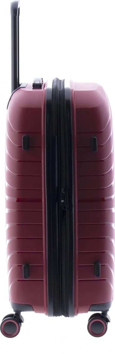 Gladiator Kick-Off Middelgrote Koffer Expandable - 67 Cm - 72/90 Liter - Eco Friendly Recyclebaar PP - Rood 2 Gladiator Kick-Off Middelgrote Koffer Expandable - 67 Cm - 72/90 Liter - Eco Friendly Recyclebaar PP - Rood - Afbeelding 2