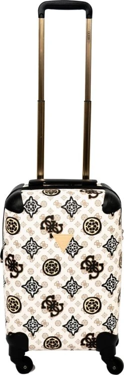 Guess House Party 18 In 4 Wheeler Dames Reiskoffer - Cream Multi Logo -Bagage En Reistassen 399x1200 3
