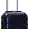 Travelerz Handbagage Koffer Met Wielen 27 Liter - Lichtgewicht - Cijferslot - Donker Blauw