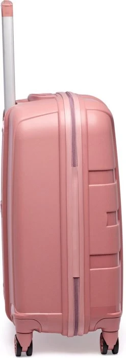 ©TROLLEYZ - Paris No.5 - Reiskoffer - 69cm Met TSA Slot - Dubbele Wielen - 360° Spinners - 100% Polypropyleen - Reiskoffer In Rose Blush -Bagage En Reistassen 423x1200 3