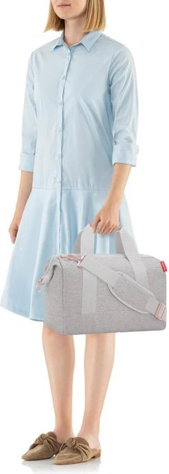 Reisenthel Allrounder M Reistas Sporttas - 18L - Twist Sky Rose Grijs -Bagage En Reistassen 429x1200 5