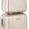 CarryOn Skyhopper Handbagage En Beautycase - 55cm TSA Trolley En Make-up Koffer - Champagne