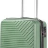CarryOn Transport Handbagagekoffer - USB Handbagage 55cm - OKOBAN - Dubbele Wielen - Olijf