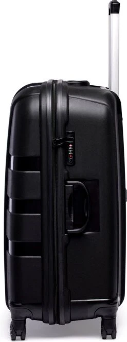 ©TROLLEYZ - Paris No.5 - Reiskoffer - 78cm Met TSA Slot - Dubbele Wielen - 360° Spinners - 100% Polypropyleen - Reiskoffer In Piano Black -Bagage En Reistassen 445x1200 1