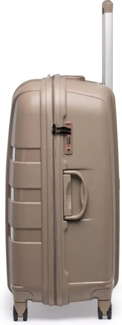 ©TROLLEYZ - Paris No.5 - Reiskoffer - 69cm Met TSA Slot - Dubbele Wielen - 360° Spinners - 100% Polypropyleen - Reiskoffer In Pearl Sand -Bagage En Reistassen 452x1200 4