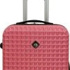 SB Travelbags Handbagage Koffer 55cm 4 Wielen Trolley - Roze