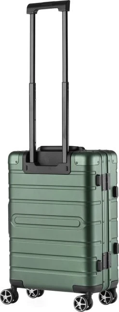 CarryOn ULD Handbagage - Luxe Aluminium Trolley 55cm - Dubbel TSA Slot - Dubbele Wielen - Groen -Bagage En Reistassen 460x1200 2