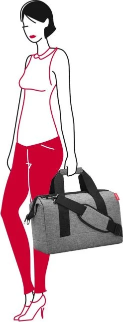 Reisenthel Allrounder M Reistas Sporttas - Maat M - 18L - Twist Silver Grijs -Bagage En Reistassen 461x1200 5