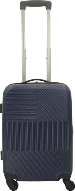 SB Travelbags Handbagage Koffer 55cm 4 Wielen Trolley - Blauw