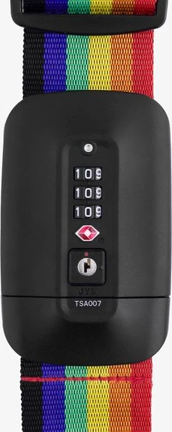 Navaris Kofferriem Met TSA Slot - Bagageriem Met Adreslabel En Cijferslot - Verstelbaar Tot 400 Cm - Meerkleurig -Bagage En Reistassen 478x1200 5