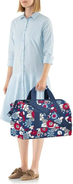 Reisenthel Allrounder L Reistas Sporttas - 30L - Florist Indigo Blauw 9 Reisenthel Allrounder L Reistas Sporttas - 30L - Florist Indigo Blauw -Bagage En Reistassen 480x1200 5