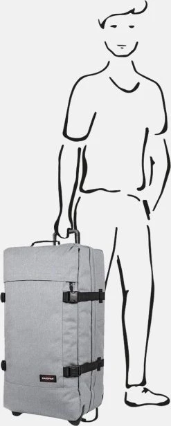 Eastpak TRANVERZ L Reiskoffer (79 X 40 X 33 Cm) - Sunday Grey -Bagage En Reistassen 481x1200 2