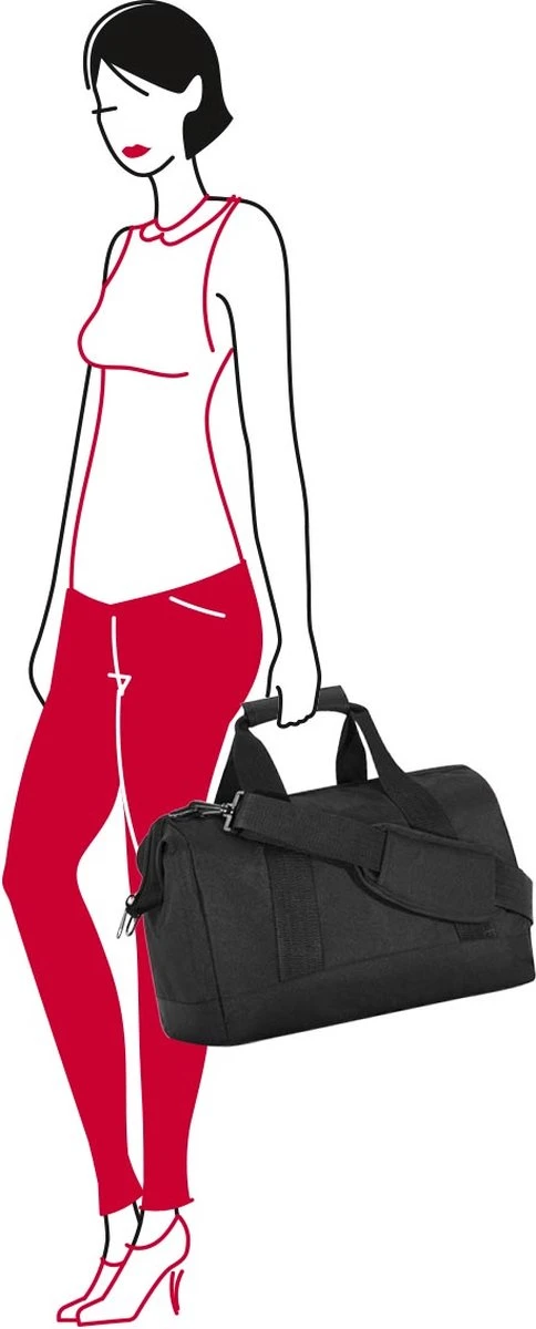Reisenthel Allrounder M Reistas Sporttas - Maat M - 18L - Zwart 3 Reisenthel Allrounder M Reistas Sporttas - Maat M - 18L - Zwart - Afbeelding 3