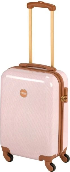 Princess Traveller Trendy Dots - Handbagage Koffer - Roze - S - 55cm -Bagage En Reistassen 492x1200