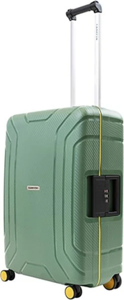 CarryOn Steward TSA Reiskoffer - 65cm Trolley Met Kliksloten - Dubbele Wielen - Groen