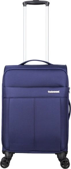Decent D-Upright Handbagage Koffer - 55 Cm - TSA Slot - Donkerblauw