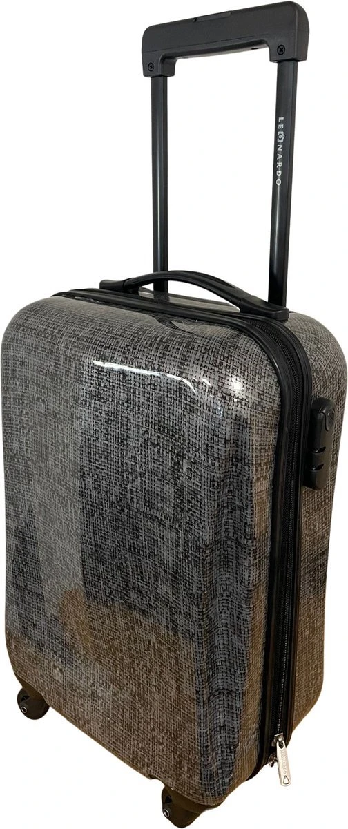 Leonardo Handbagage Koffer 51x31x20 - Hardcase - Cijferslot - Reiskoffer - Lichtgewicht Koffer - Grey 1 Leonardo Handbagage Koffer 51x31x20 - Hardcase - Cijferslot - Reiskoffer - Lichtgewicht Koffer - Grey