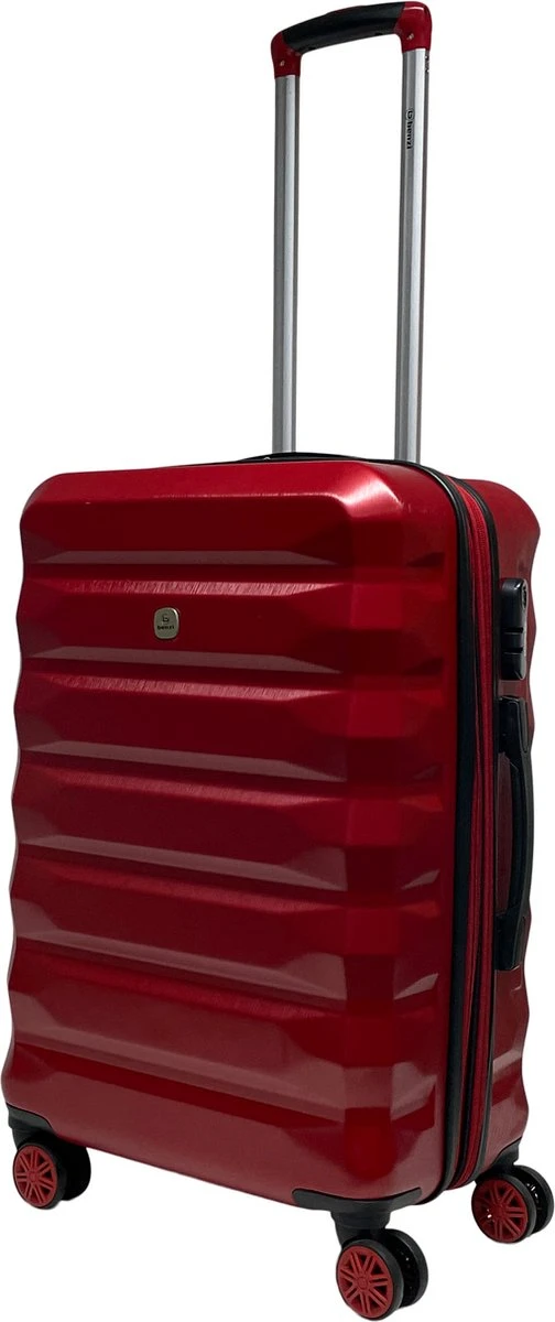 Benzi Xisto Middelgrote Koffer - 65 Cm -75 Liter - Expandable - Rood 1 Benzi Xisto Middelgrote Koffer - 65 Cm -75 Liter - Expandable - Rood