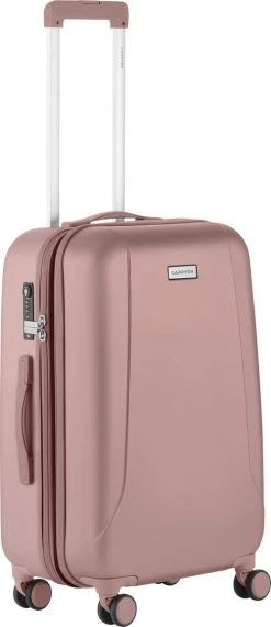 CarryOn Skyhopper Reiskoffer - 68.5cm TSA Trolley Met Expander En OKOBAN - Roze