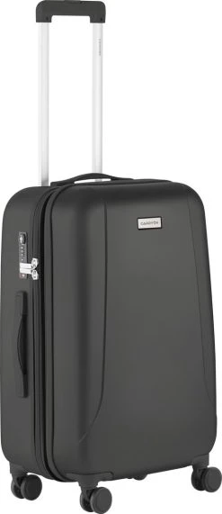 CarryOn Skyhopper Reiskoffer - 68.5cm TSA Trolley Met Expander En OKOBAN - Zwart
