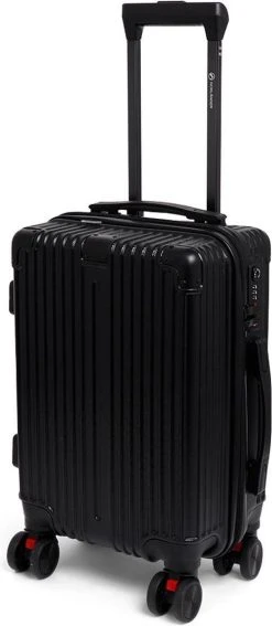 Norländer Lux Traveler Reiskoffer - Handbagage Koffer - 53 X 33 X 21 Cm - Zwart
