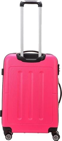 Decent Handbagage Koffer / Trolley / Reiskoffer - 50 Cm - 32 Liter - ABS - Neon-Fix - Roze -Bagage En Reistassen 527x1200