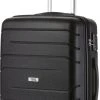 TravelZ Big Bars Reiskoffer 68 Cm Met Dubbele Wielen - Trolley Koffer Met TSA-slot - Zwart