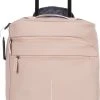 New Rebels® Harper Reistas / Weekendtas Geschikt Voor Handbagage - Waterafstotend Polyutheraan - Trolley Met Wielen En Reflectiedetails - Oud Roze - 29L
