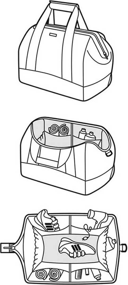 Reisenthel Allrounder L Reistas Sporttas - Maat L - 30L - Dots Zwart 4 Reisenthel Allrounder L Reistas Sporttas - Maat L - 30L - Dots Zwart - Afbeelding 4