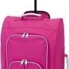 Merkloos Handbagage Reiskoffer/trolley Roze 55 Cm - Reistassen Op Wielen