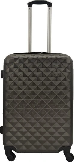 SB Travelbags 'Expandable' Bagage Koffer 65cm- Donker Grijs