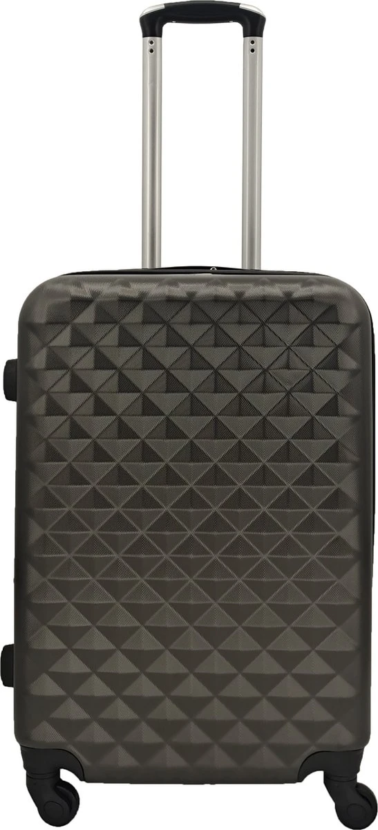SB Travelbags 'Expandable' Bagage Koffer 65cm- Donker Grijs 1 SB Travelbags 'Expandable' Bagage Koffer 65cm- Donker Grijs