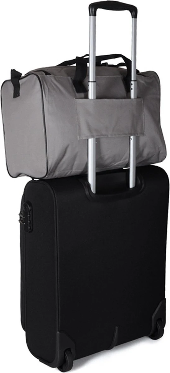Handbagage Ryanair 40x20x25 - Met Smart Sleeve Voor Op Een Koffer - Steel Grey 5 Handbagage Ryanair 40x20x25 - Met Smart Sleeve Voor Op Een Koffer - Steel Grey - Afbeelding 5