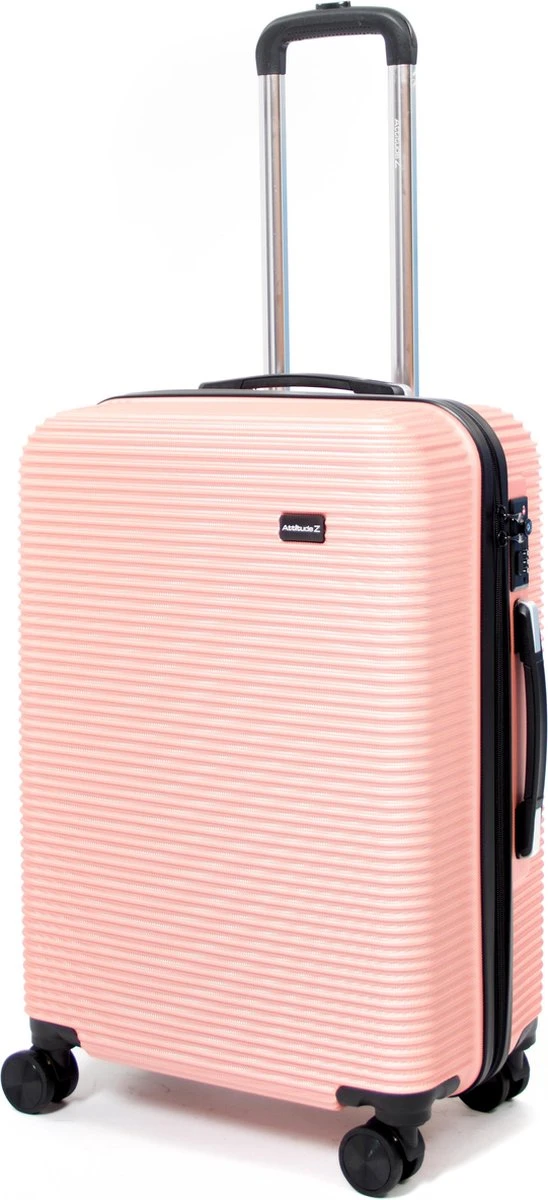 AttitudeZ Air-Z Reiskoffer Medium Roze 67cm - TSA-slot 1 AttitudeZ Air-Z Reiskoffer Medium Roze 67cm - TSA-slot