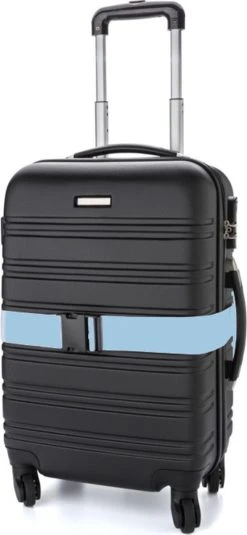 Merkloos 2x Stuks Cadebo Kofferriemen 180cm - Verstelbaar - Geschikt Voor Iedere Koffer - Lichtblauw - Gratis Verzonden -Bagage En Reistassen 554x1200 12