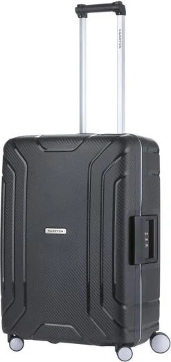 CarryOn Steward TSA Reiskoffer - 65cm Trolley Met Kliksloten - Dubbele Wielen - Zwart