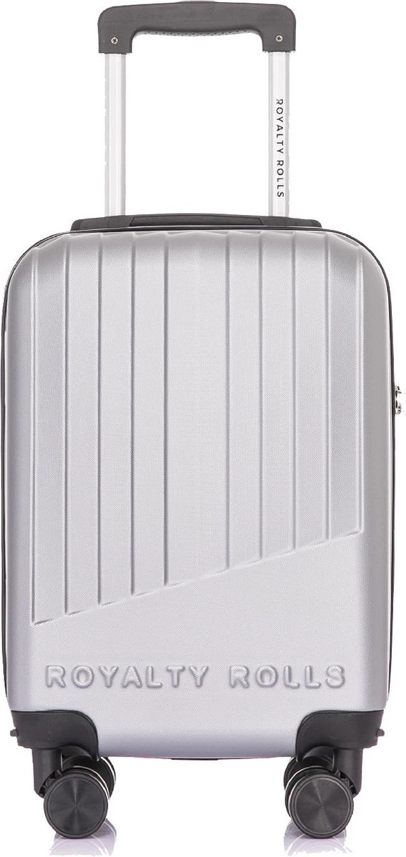 Royalty Rolls Amsterdam Handbagage Koffer 52 Cm - 25 Liter - Zilvergrijs 2 Royalty Rolls Amsterdam Handbagage Koffer 52 Cm - 25 Liter - Zilvergrijs - Afbeelding 2