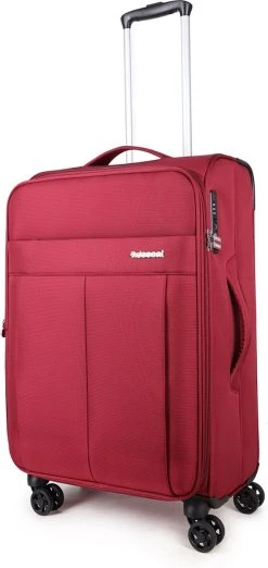 Decent D-Upright Medium Koffer - 66 Cm Expandable - TSA Slot - Bordeaux Rood -Bagage En Reistassen 568x1200 5