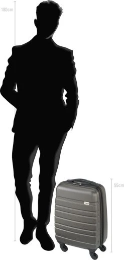 Princess Traveller Singapore Handbagage Koffer 55 Cm - Antraciet 15 Princess Traveller Singapore Handbagage Koffer 55 Cm - Antraciet -Bagage En Reistassen 574x1200 5